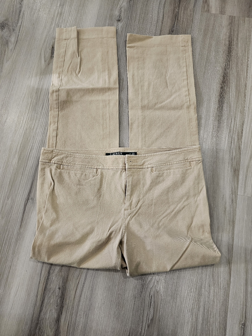 🟣3 For $51🟣 Lauren Ralph Lauren Women's Tan Modern Straight Pants